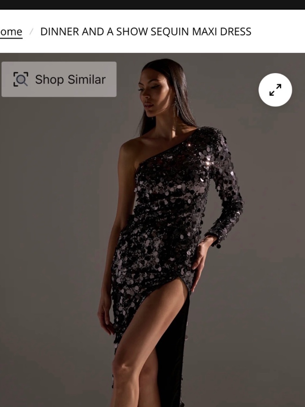 AKIRA DINNER AND A SHOW SEQUIN MAXI DRESS Size Large